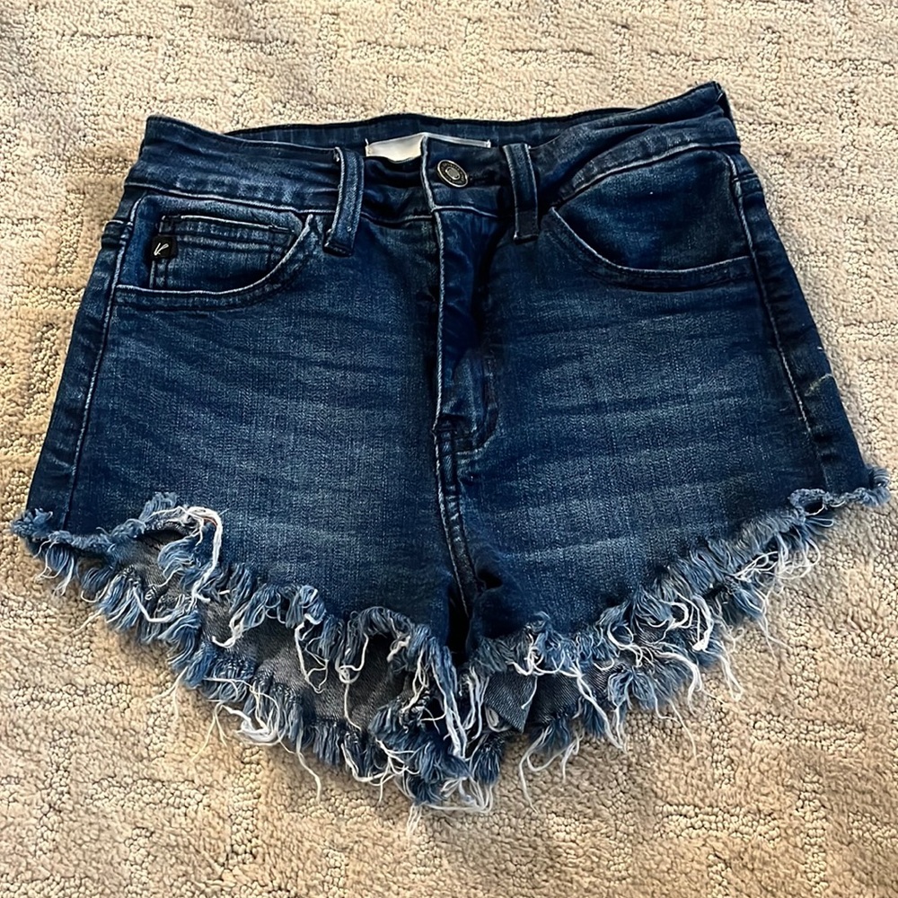 KanCan- Frayed Jean Shorts